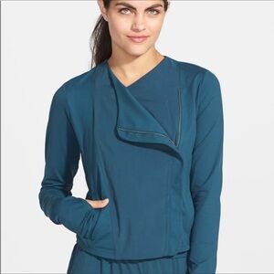 Under Armour Street Sleek moto jacket Teal Size Medium